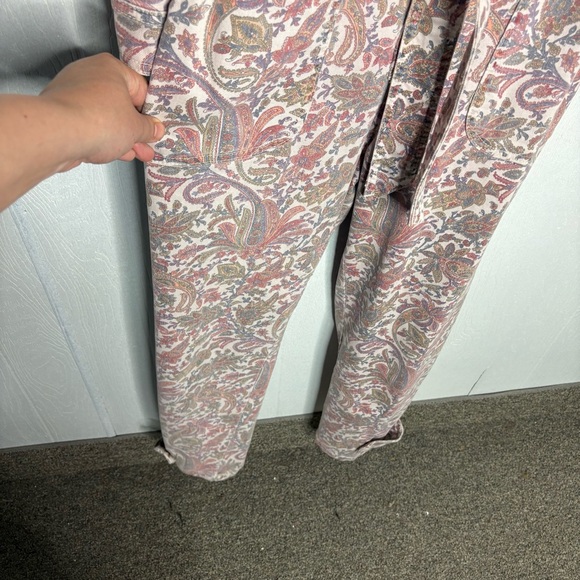 Anthropologie Paisley utility jumpsuit mauve pink size small - Picture 8 of 13